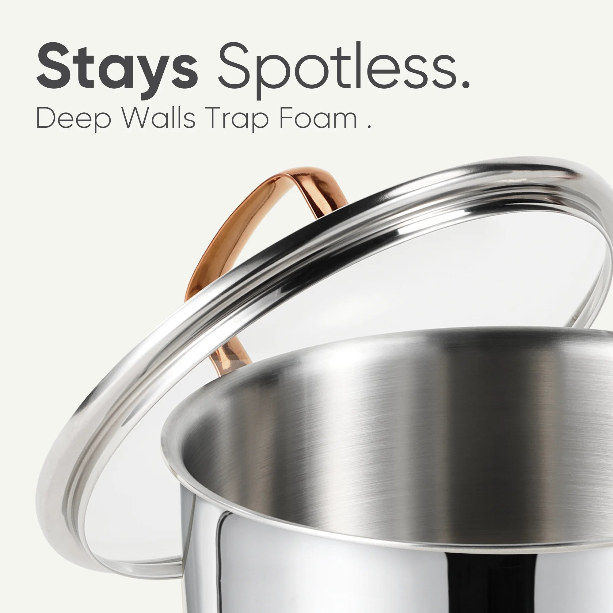 Carote 23-Piece Tri-Ply Stainless Steel Cookware Set with Lids. Nonstick Induction Compatible Pots & Pans Set. Oven Safe
