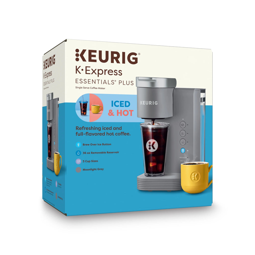 Keurig K-Iced Essentials Iced and Hot Single-Serve K-Cup Pod Coffee Maker. White