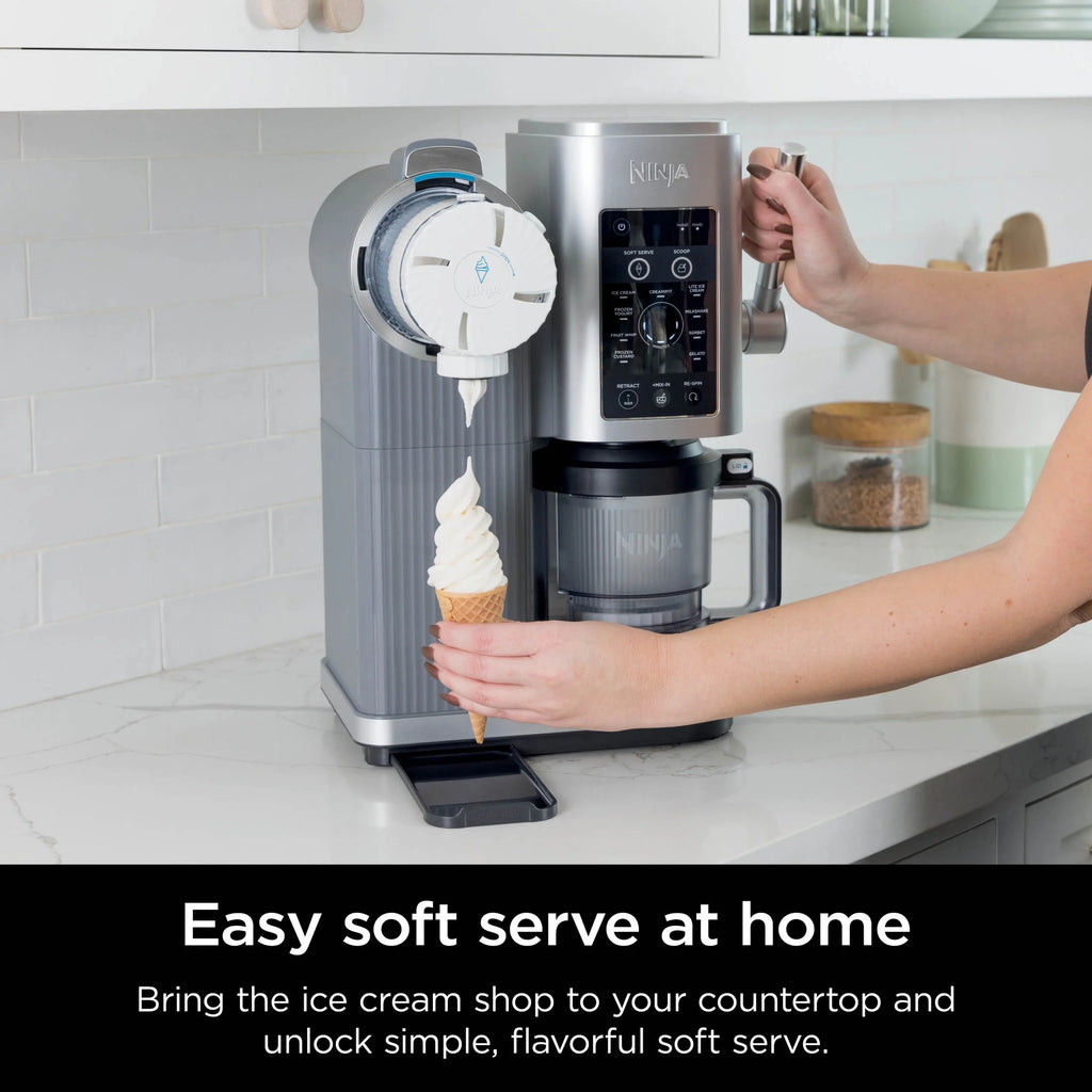 Ninja Swirl? by CREAMi? Soft Serve and Ice Cream Maker. 13 One-Touch Programs. NC701