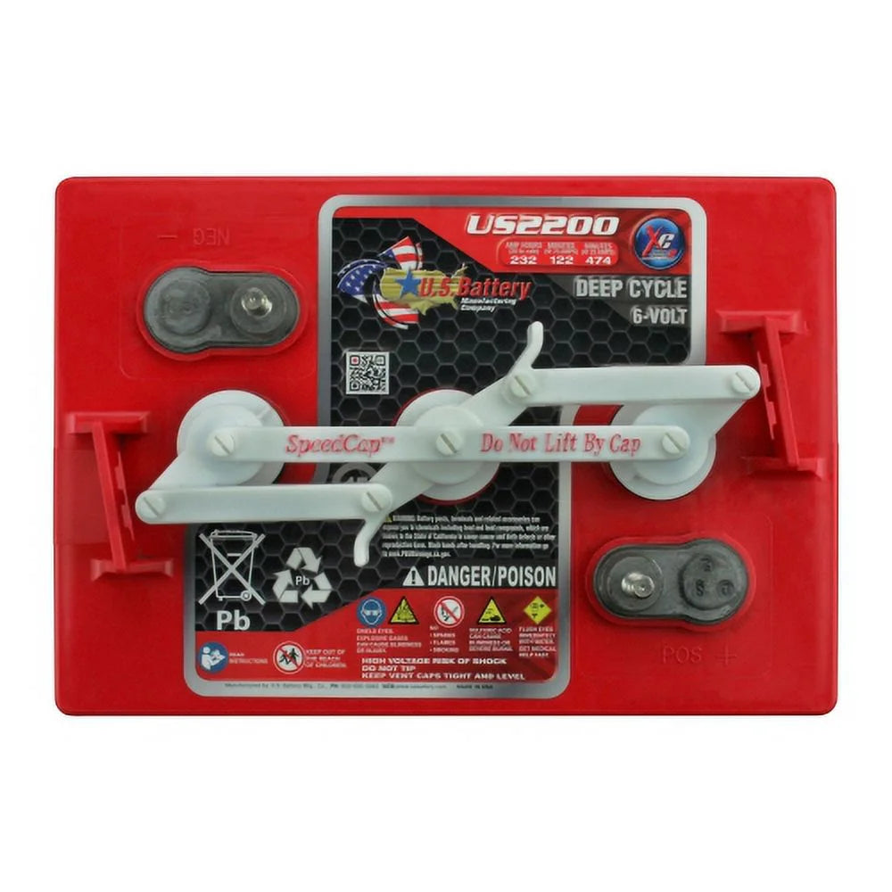 US2200XC Replaces T-105 6V Volt Deep Cycle Golf Cart. Solar. Marine. RV and Industrial Use Batteries - 6 Pack
