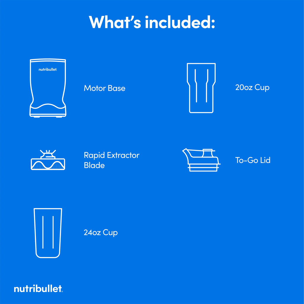 nutribullet Turbo Single Serve Blender NB10400AK. 1000W Matte Black