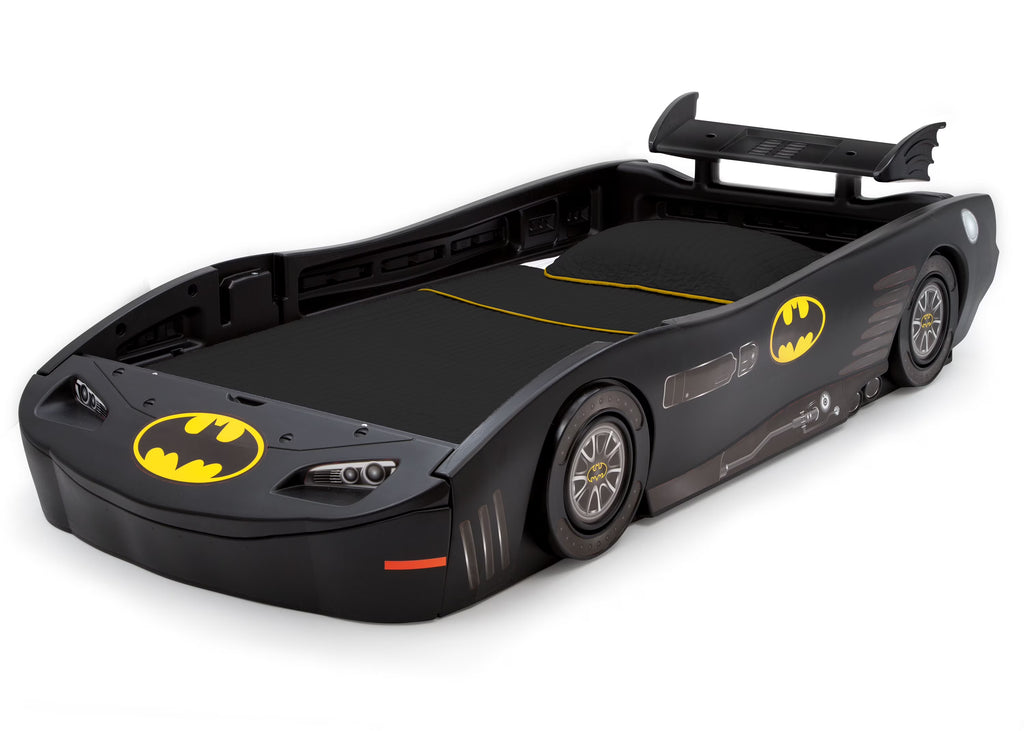 Delta Children DC Comics Batman Batmobile Car Plastic Twin Bed. Black