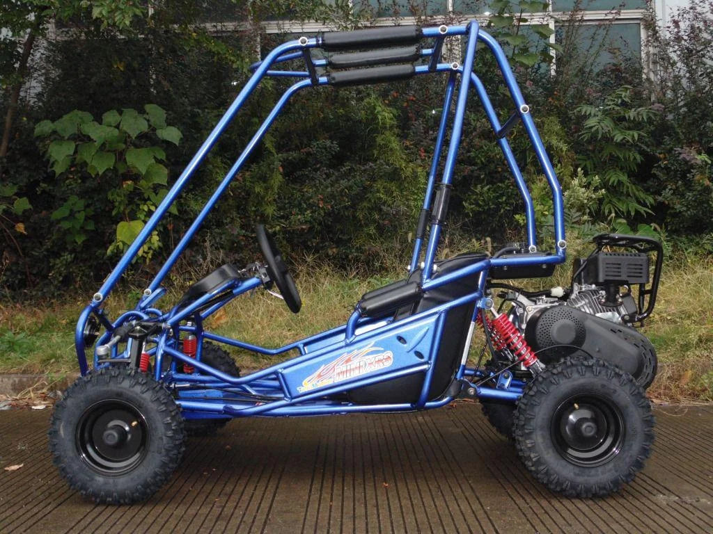 TrailMaster Mini XRS+ 163cc Kids Go-Kart | 2-Seater | Automatic | Ages 5�C11 | Off-Road Go Kart with 5.5HP Engine. Dual Suspension. and Disc Brakes