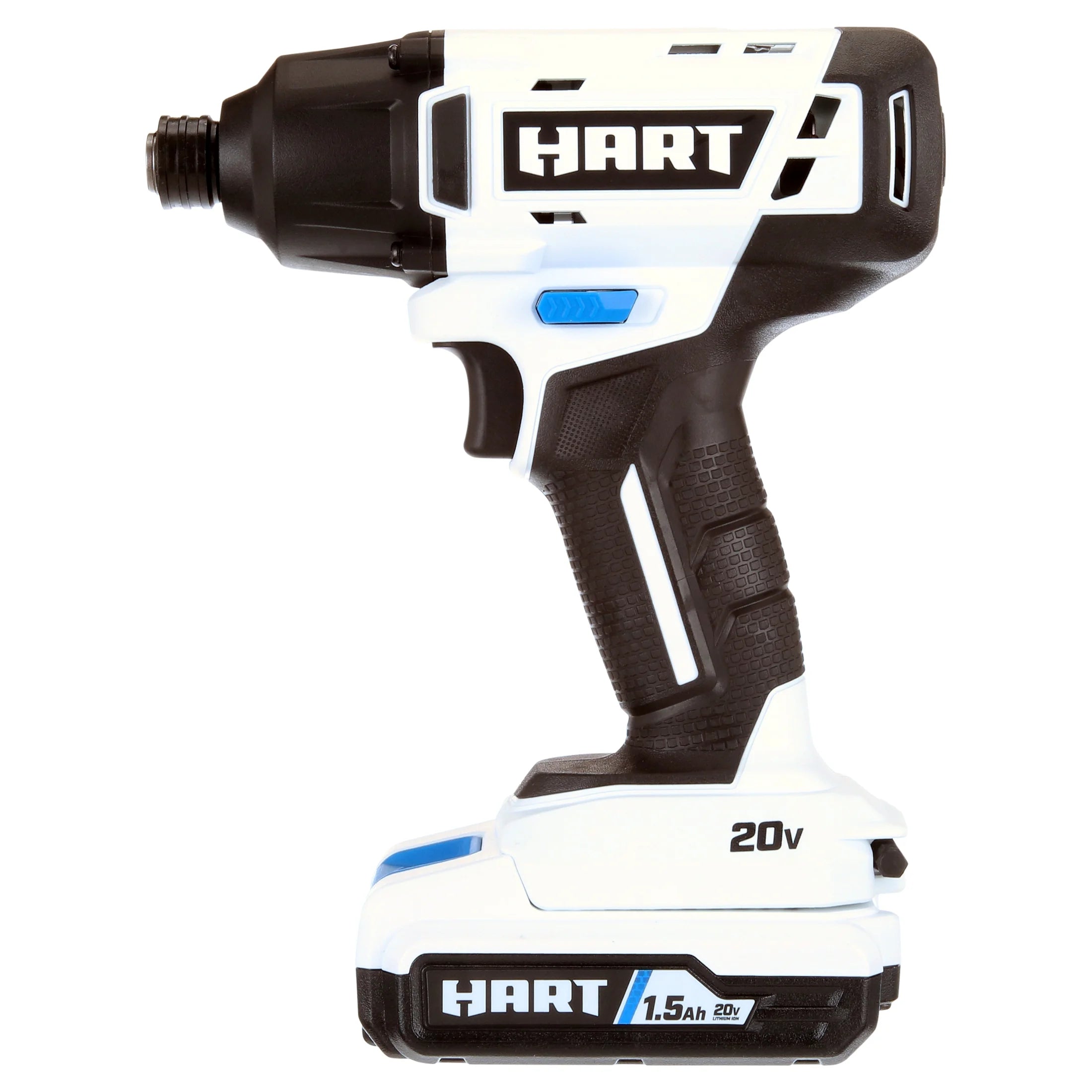 HART 20-Volt Cordless 1/4 Hex Chuck Impact Driver Kit. (2) 1.5Ah Lithium-Ion Batteries. Gen 2