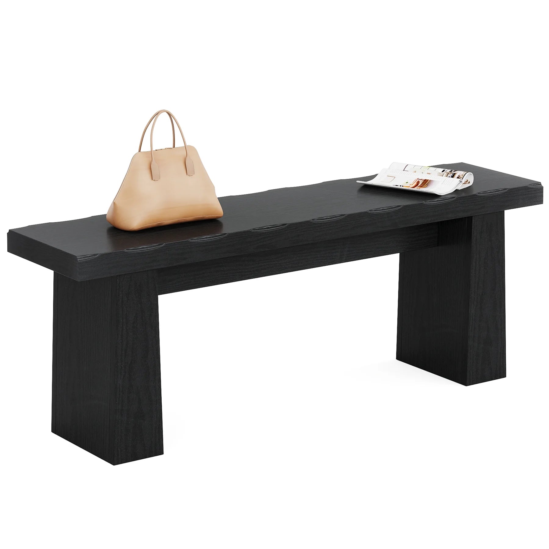 Fnova 48 Wooden Two - Person Backless Entryway Bench with Under - Bench Storage for Outdoor Garden. Living Room. Bedroom. Dining Room. Hallway