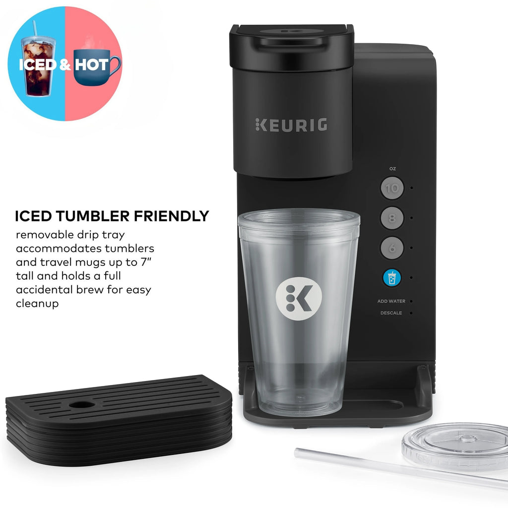 Keurig K-Iced Essentials Iced and Hot Single-Serve K-Cup Pod Coffee Maker. White