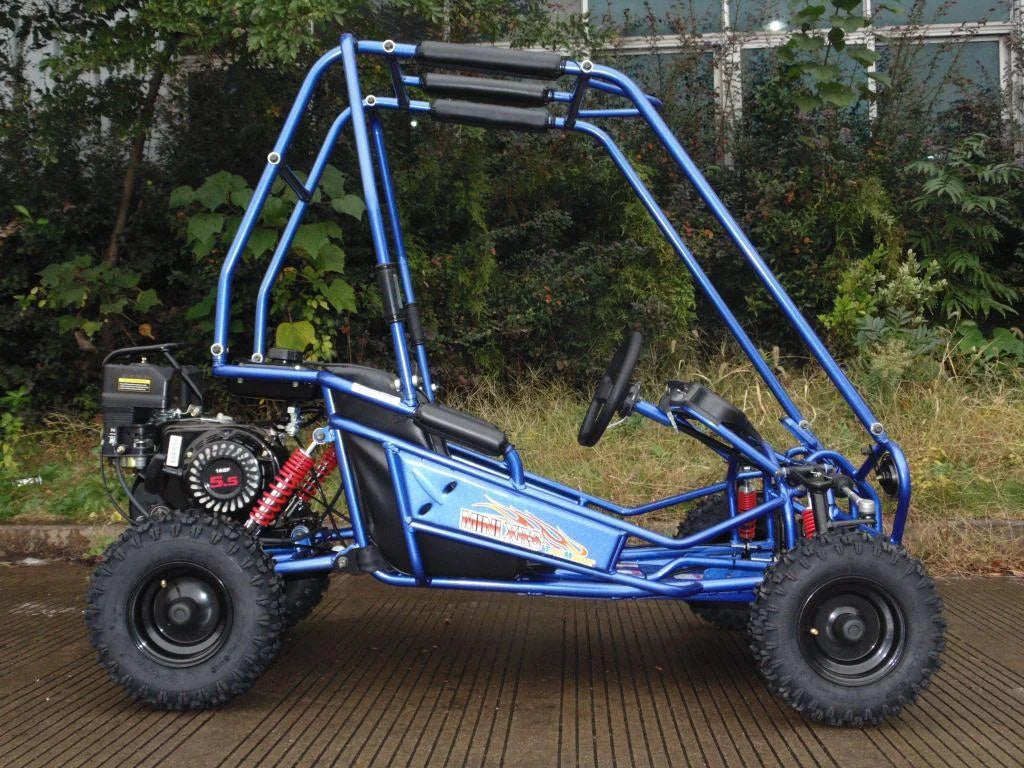 TrailMaster Mini XRS+ 163cc Kids Go-Kart | 2-Seater | Automatic | Ages 5�C11 | Off-Road Go Kart with 5.5HP Engine. Dual Suspension. and Disc Brakes