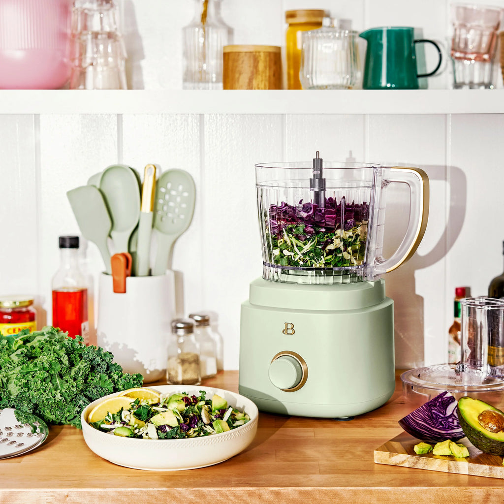 Beautiful 10-Cup Food Processor with Accessories. White Icing by Drew Barrymore