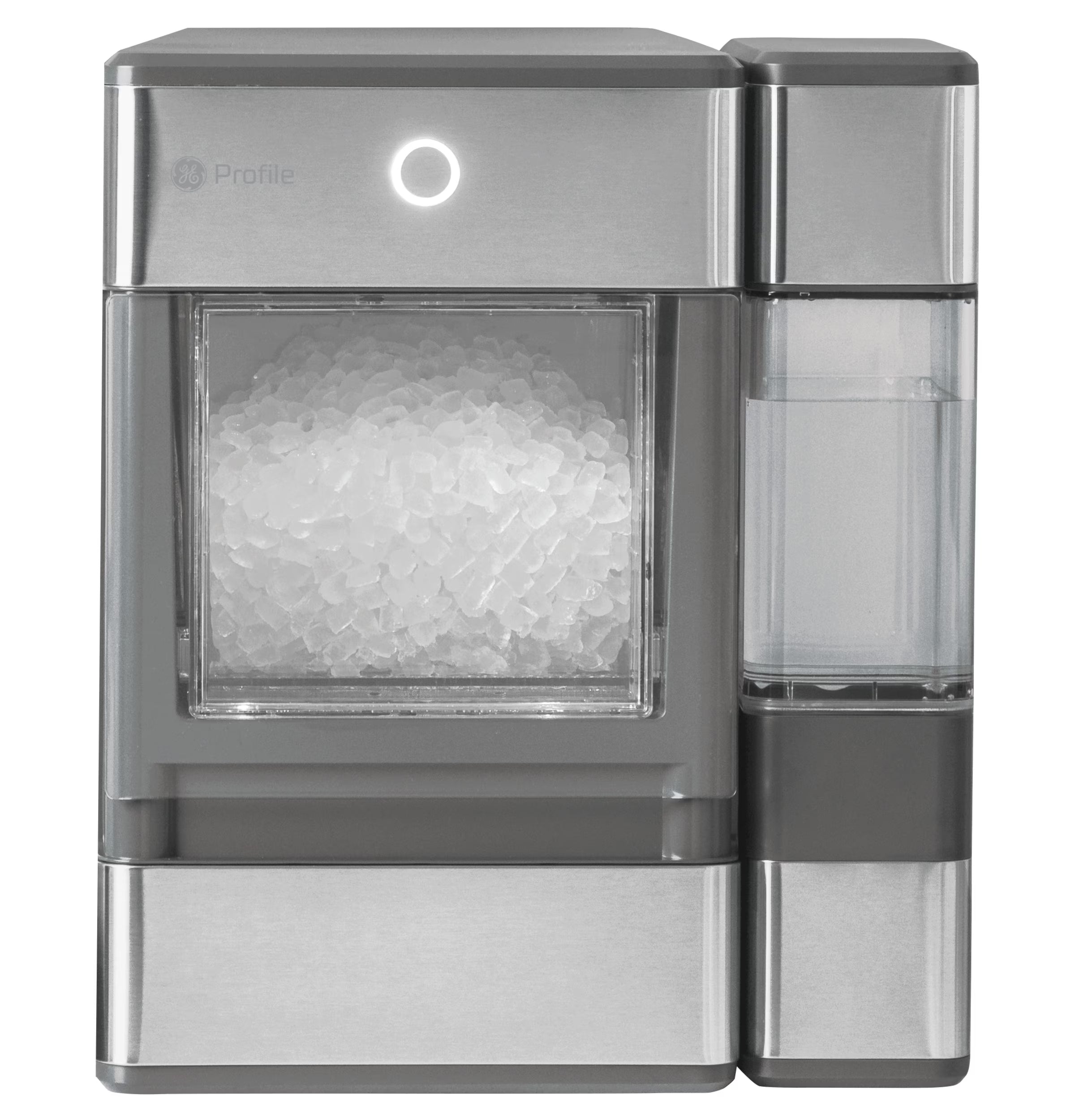 GE Profile? Opal? Nugget Ice Maker + Side Tank. Countertop Icemaker. Stainless Steel. 33lbs Daily Ice Production