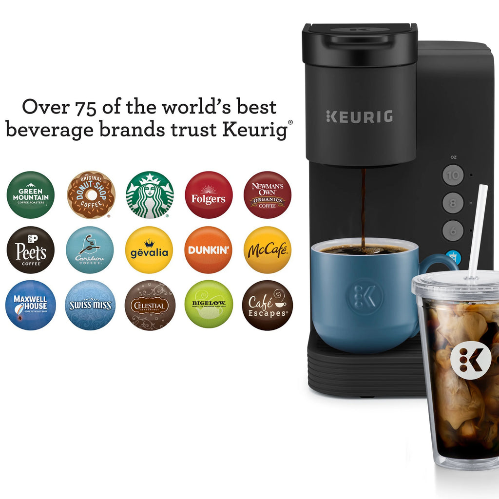 Keurig K-Iced Essentials Iced and Hot Single-Serve K-Cup Pod Coffee Maker. White