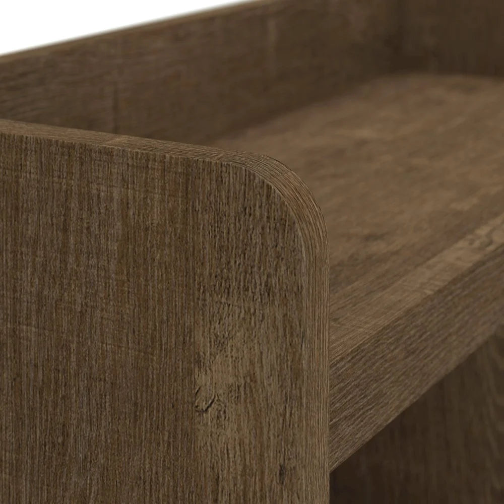 Woodland 24W Hall Tree & Shoe Bench w/ Drawer in White Ash - Engineered Wood