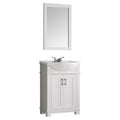 Fresca Hartford 24 White Traditional Bathroom Vanity