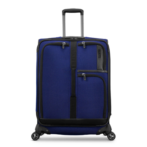 American Tourister Cargo Max 25 Softside Medium Checked Spinner Luggage Single Piece - Sapphire Blue