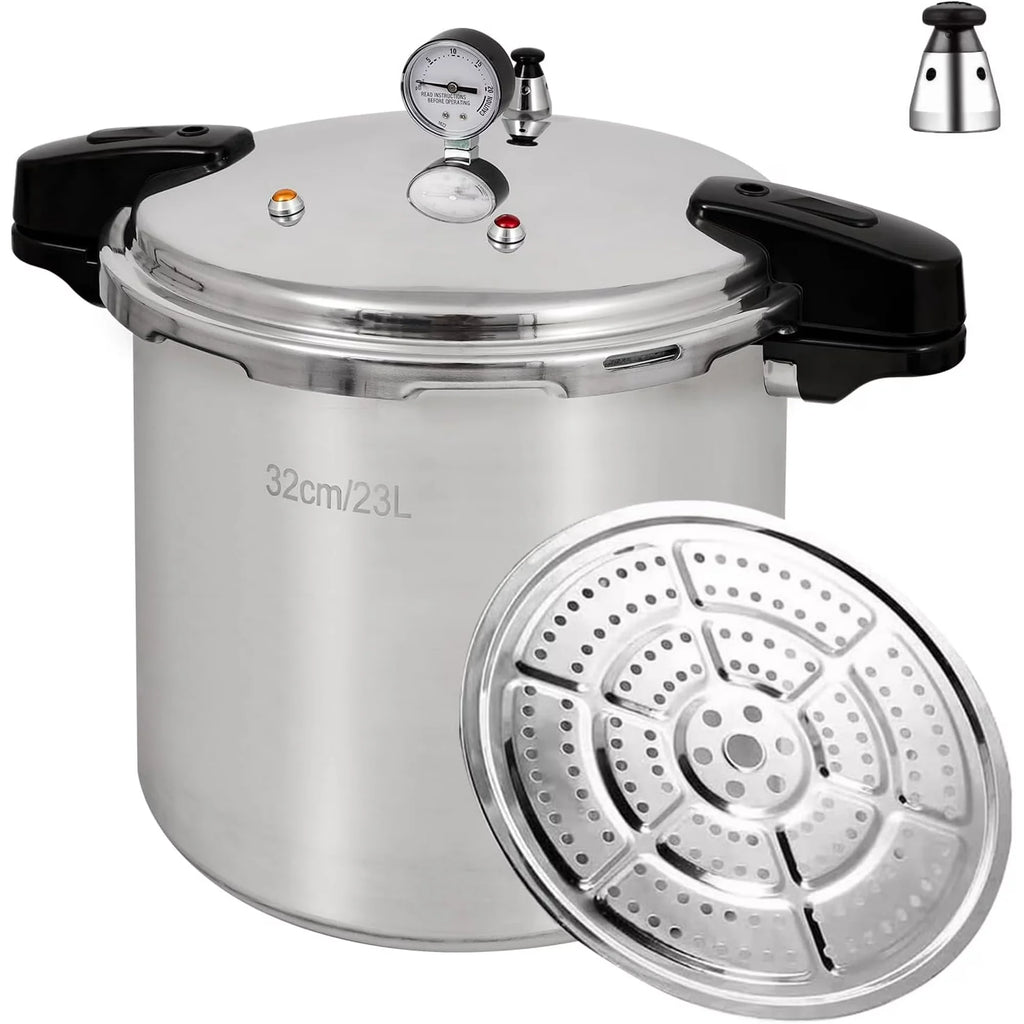 UNIFULL 24 Quart/23 Liter Pressure Cooker.Pressure Canner with Pressure Gauge.Pressure Relief Valve - 15 PSI.and Sealing Ring