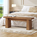Fnova 48 Wooden Two - Person Backless Entryway Bench with Under - Bench Storage for Outdoor Garden. Living Room. Bedroom. Dining Room. Hallway