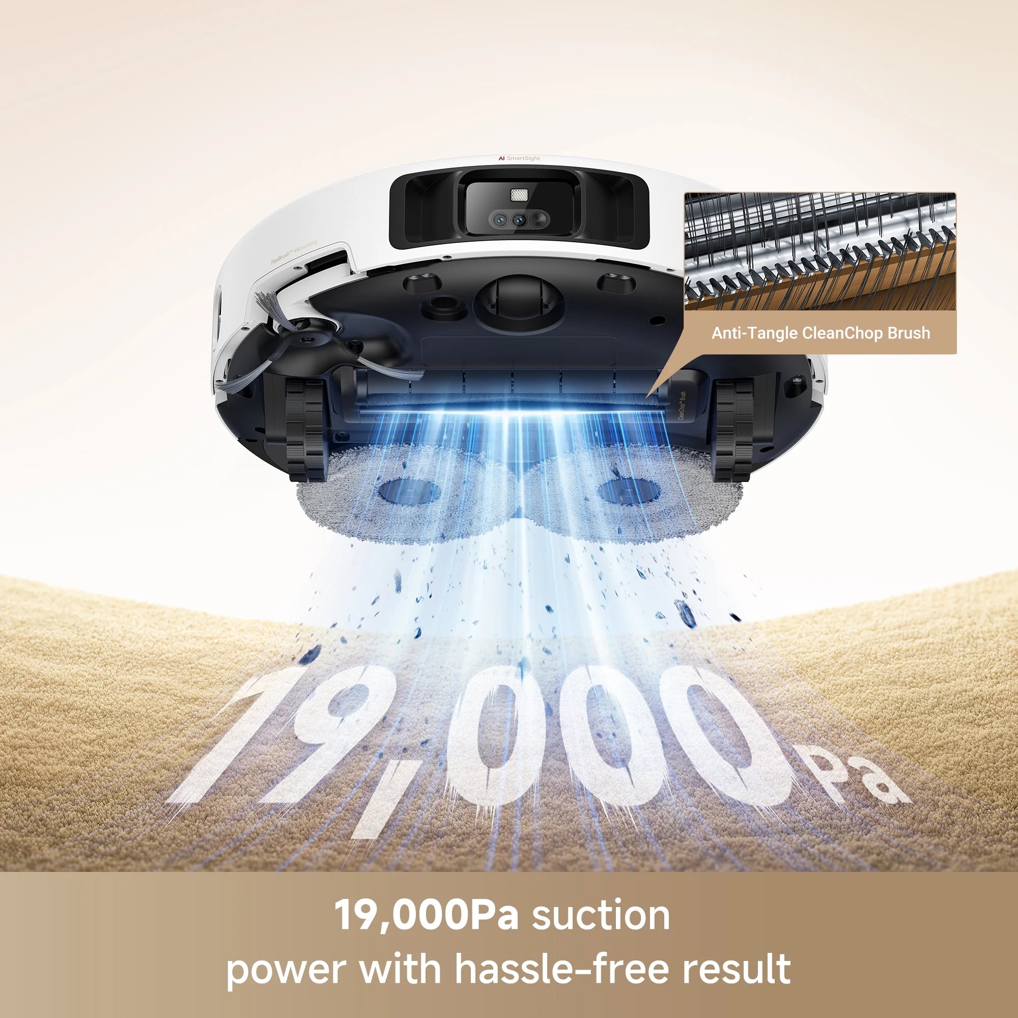 MOVA P50 Pro Ultra Robot Vacuum Cleaner Removable&Liftable Mop.Anti-Tangle.Self Drying&Cleaning