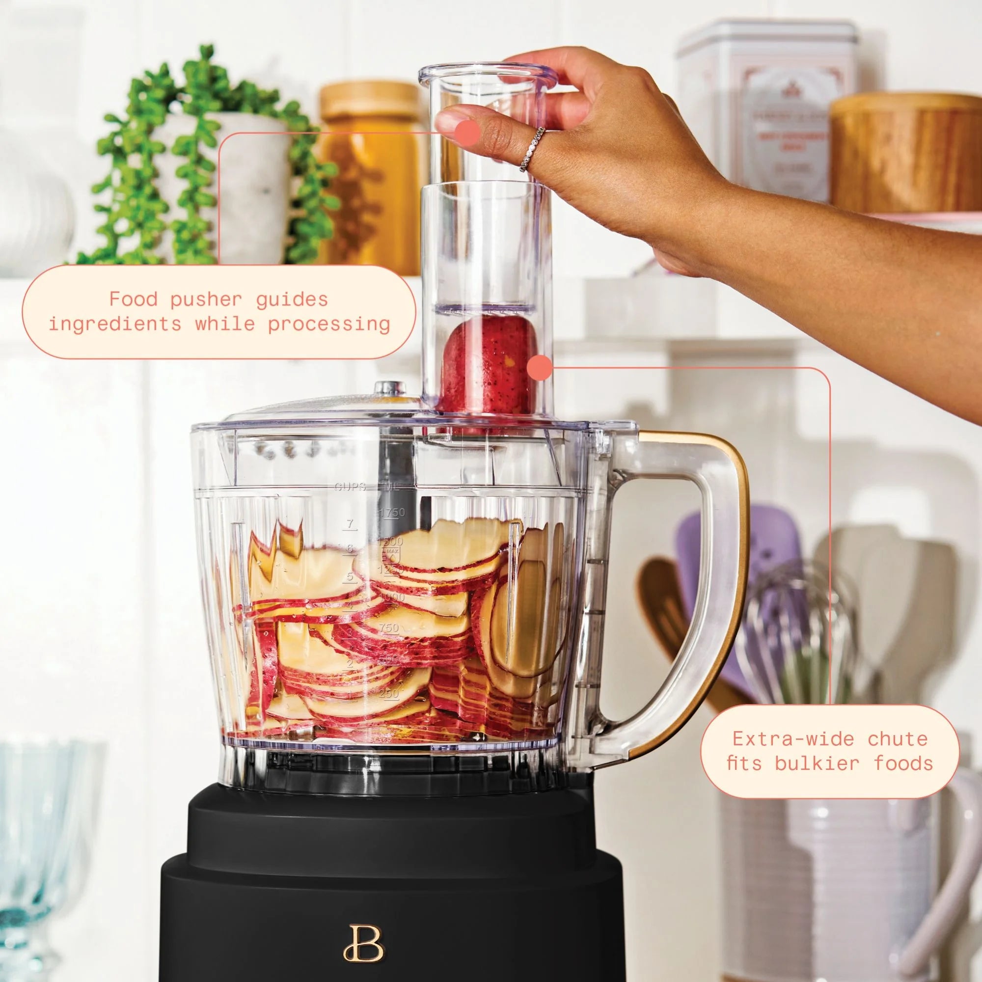 Beautiful 10-Cup Food Processor with Accessories. White Icing by Drew Barrymore