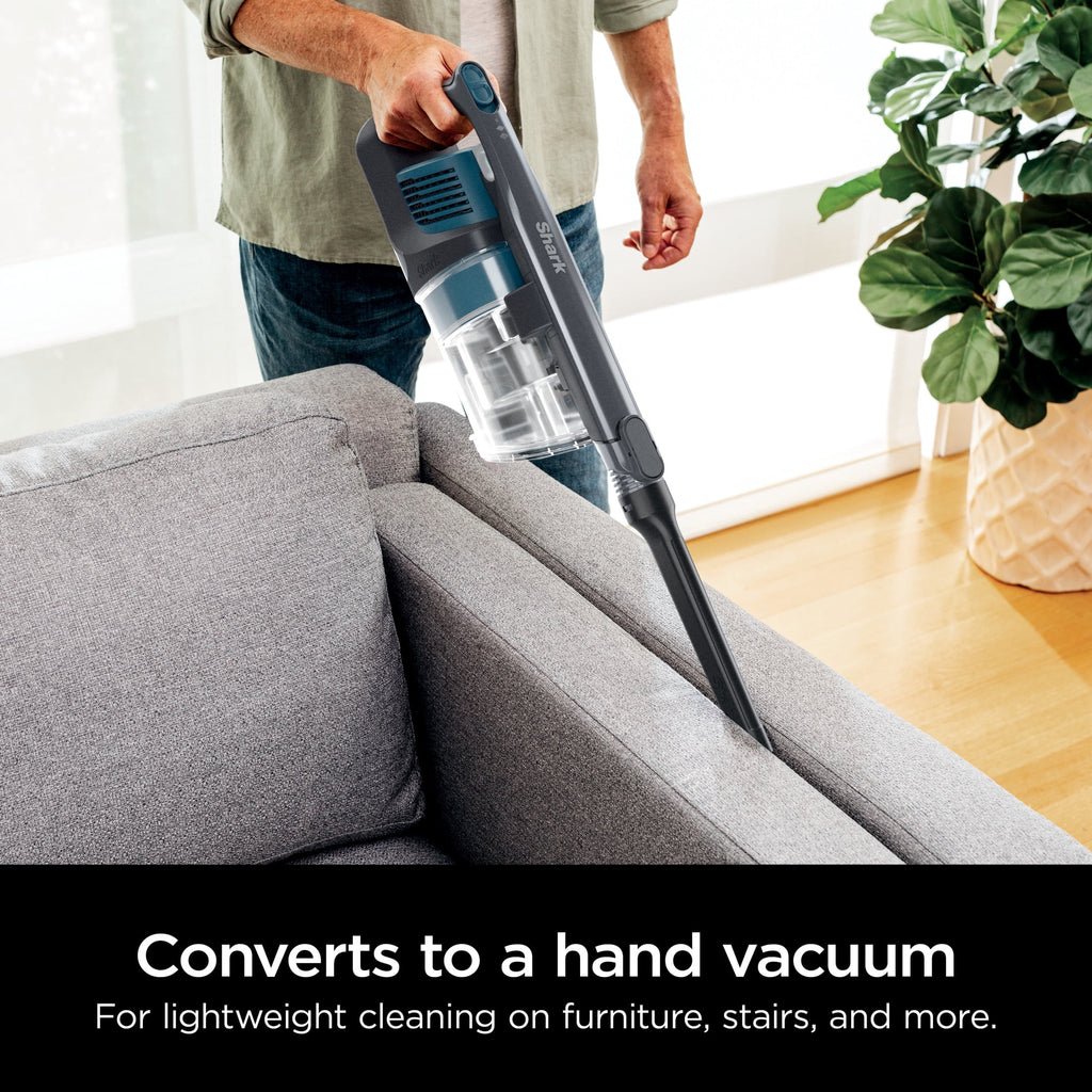 Shark Pet Pro Bagless Cordless Stick Vacuum. Carpets and Hardfloors. Powerfins Brushroll. No Hair Wrap. Up to 40 Min Runtime. XL Dust Cup. IZ240 Teal