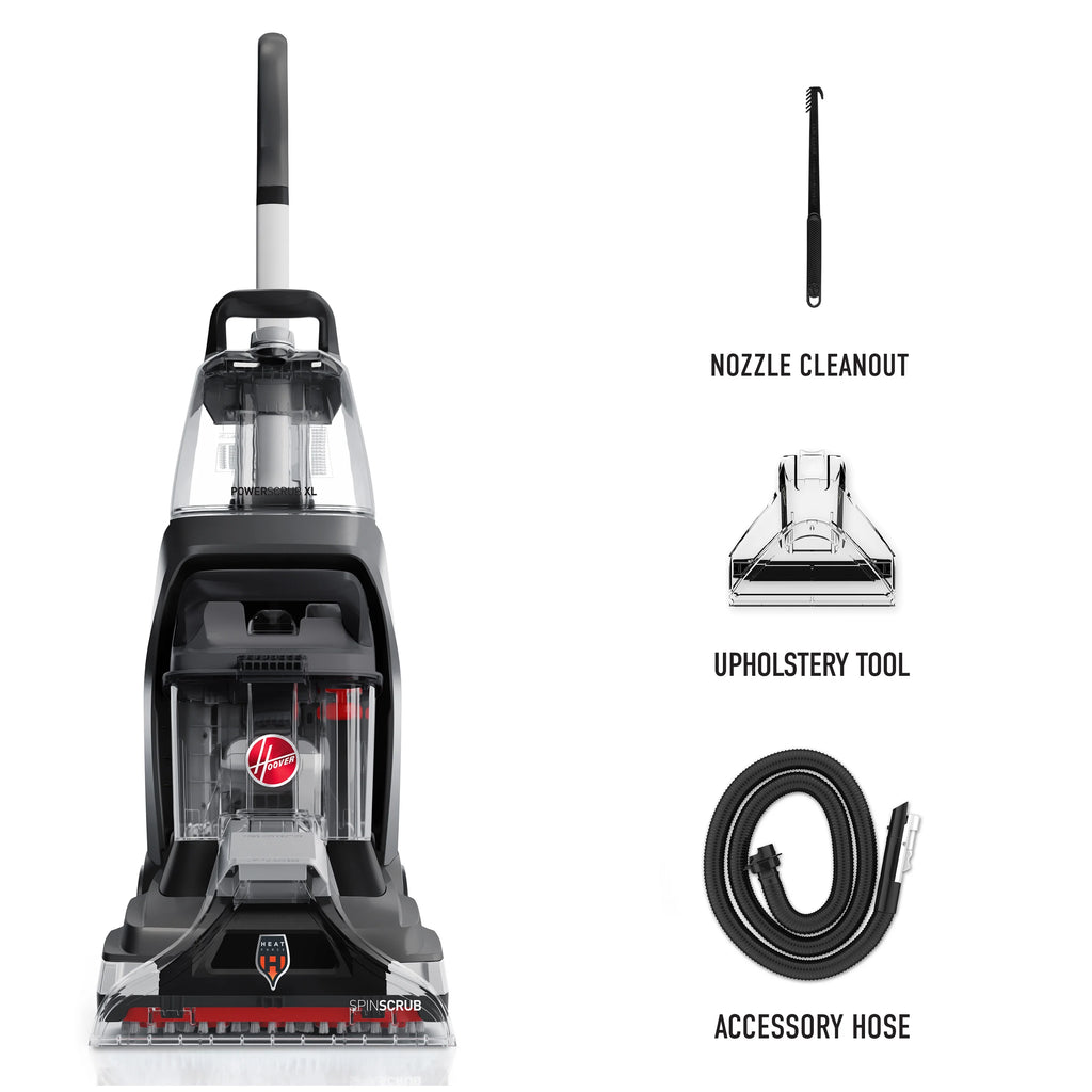 Hoover PowerScrub XL. Upright Carpet Cleaner Machine. Shampooer for Carpet. Rugs. & Upholstery. Fast Dry. Upholstery Tool Attachment.  FH68010