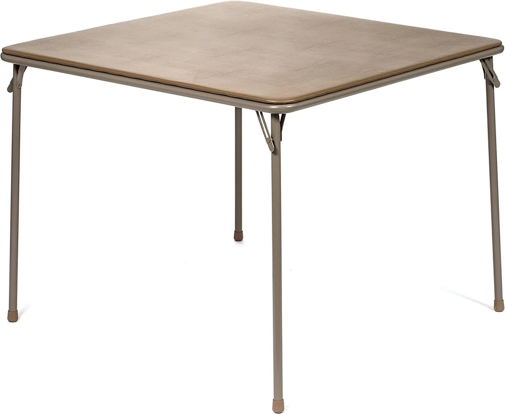 5pc. XL Series 4 Folding Card Table and Triple Braced Vinyl Padded Chair Set. Commercial Quality. Beige. 30