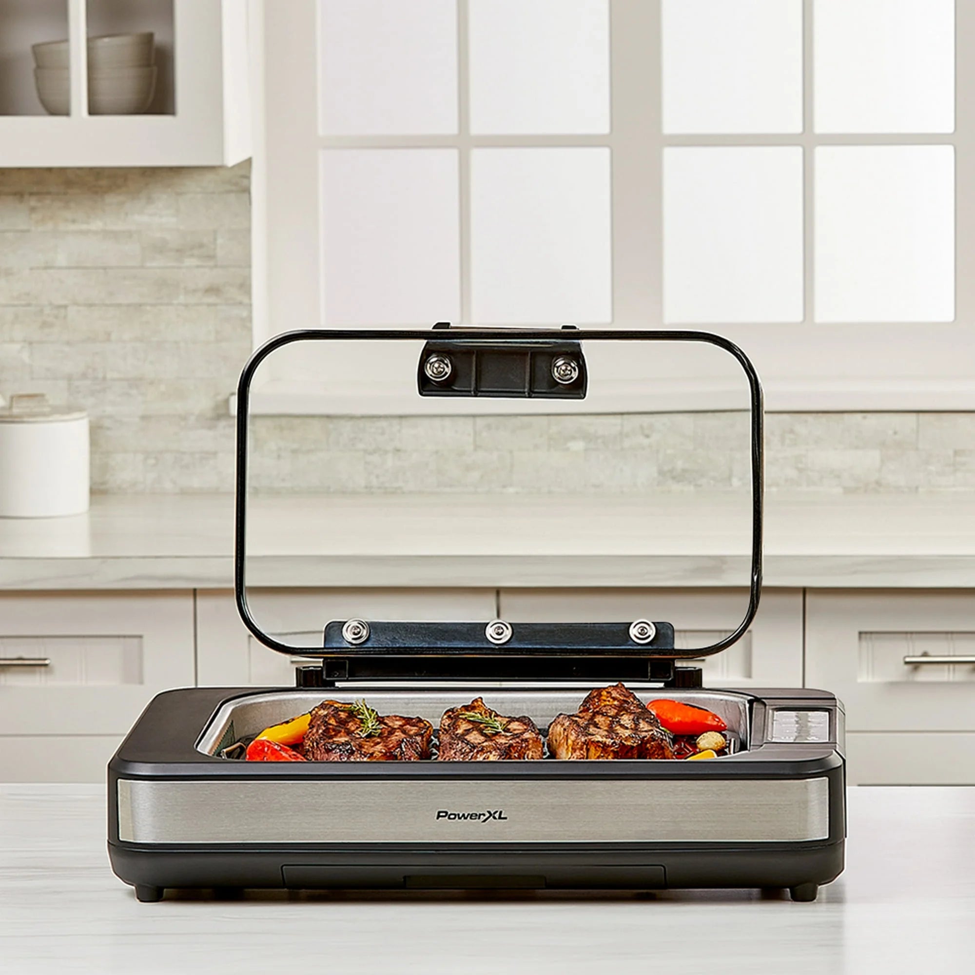 PowerXL Smokeless Grill Elite. AirFlow Technology. Smoke Capture Fan