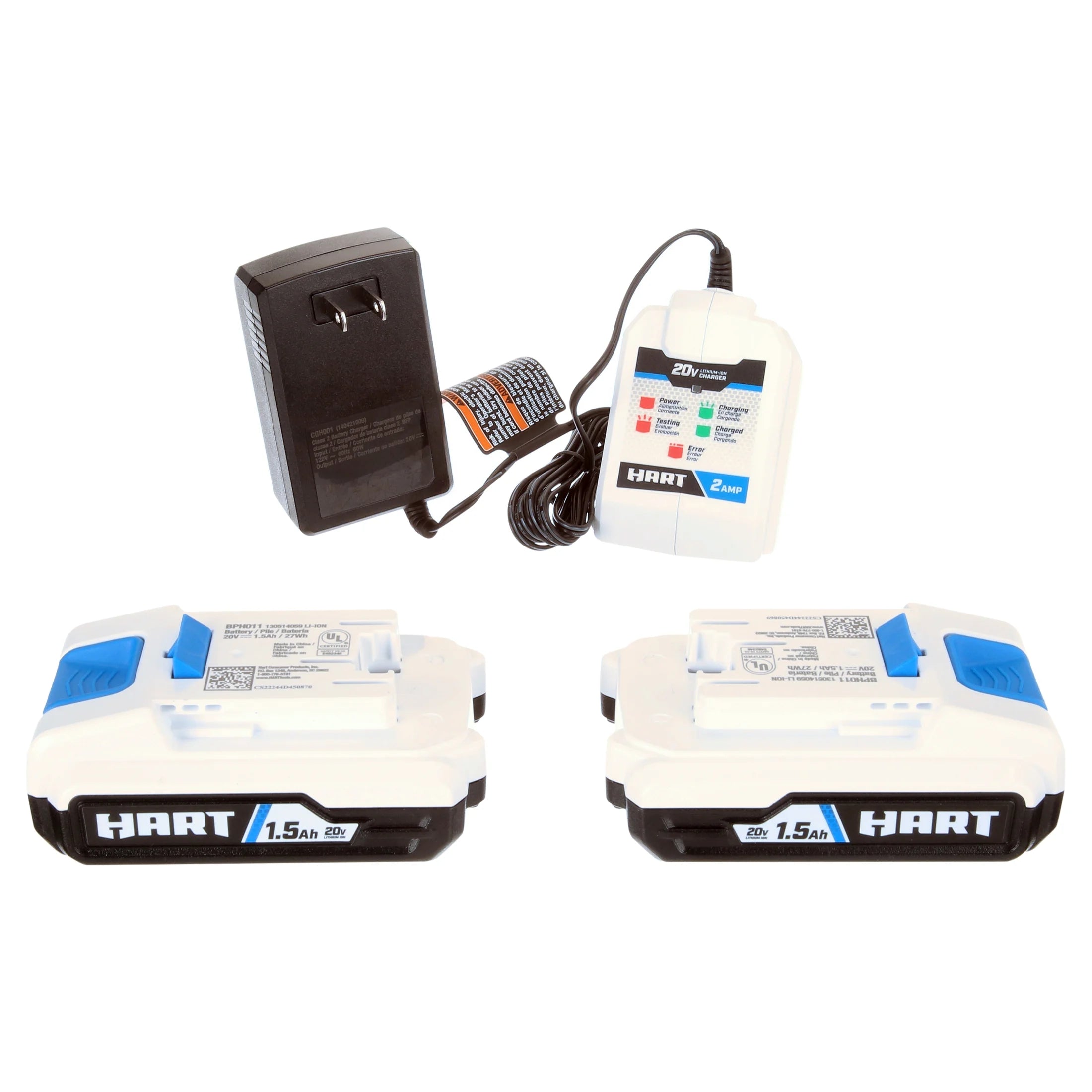 HART 20-Volt Cordless 1/4 Hex Chuck Impact Driver Kit. (2) 1.5Ah Lithium-Ion Batteries. Gen 2