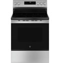 GE? 30 5.0 Cu. ft. 240 Volts Free-Standing Electric Range with Crisp Mode in Stainless Steel