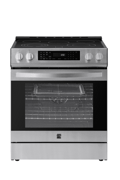 Kenmore 22-96843 5.6 cu. ft. Front-Control 5 Element Electric Range Stove with and Dual Ring Elements. Self-Clean Oven. Precision Set Controls