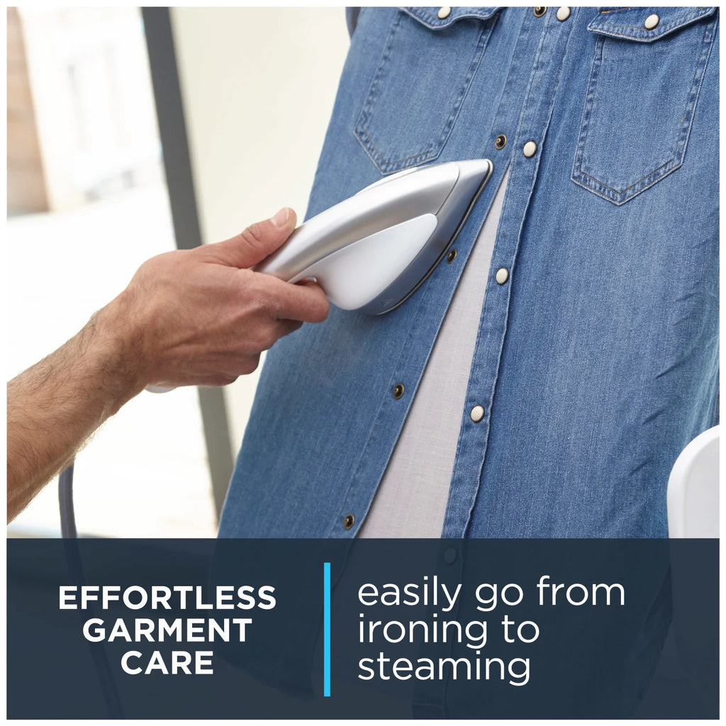 Rowenta IXEO Full Size Steamer for Clothes with Ironing Board. Garment Steamer. 65 Inch. 1500 Watts. Portable. QR1410