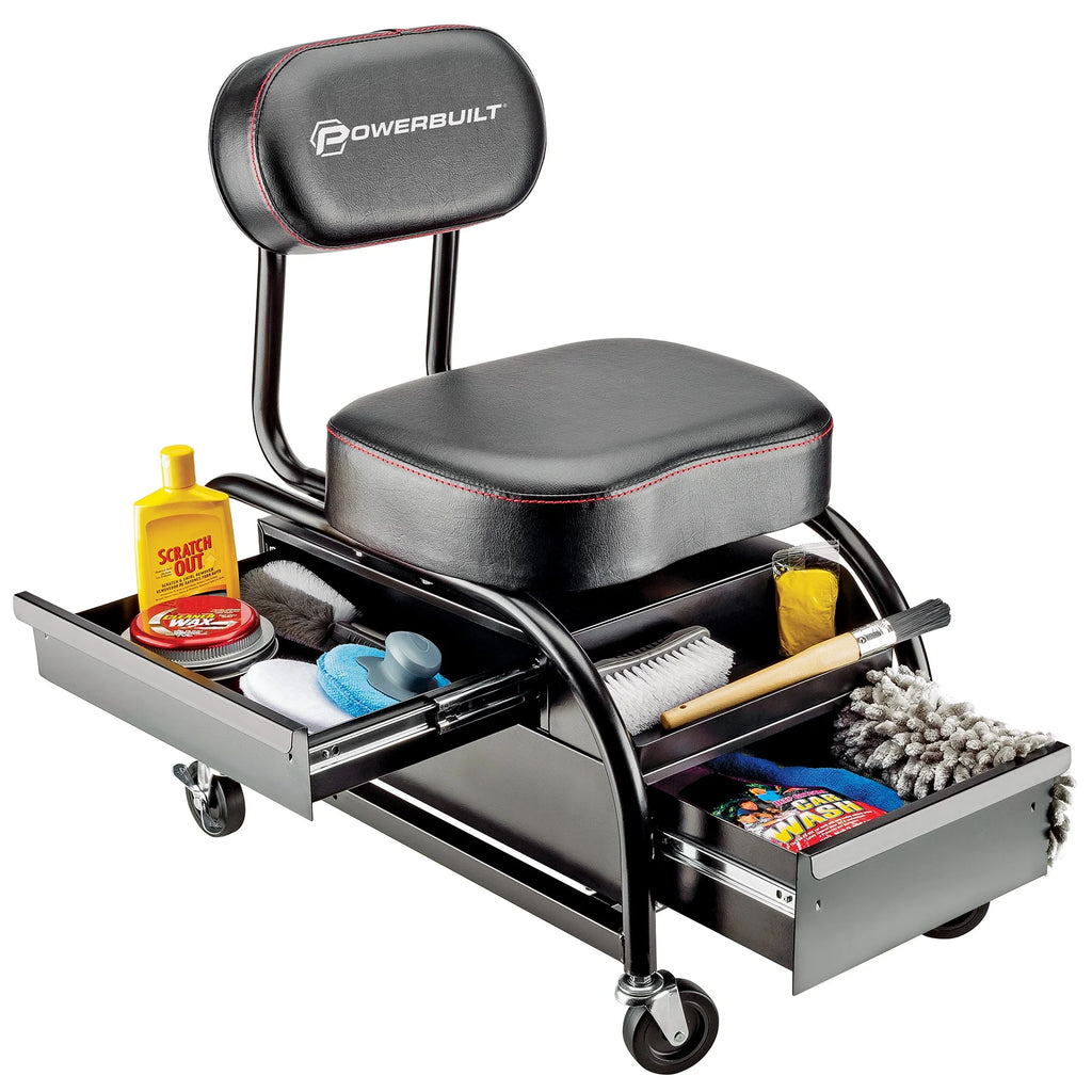 Powerbuilt Professional Detailer Roller Seat - 240299
