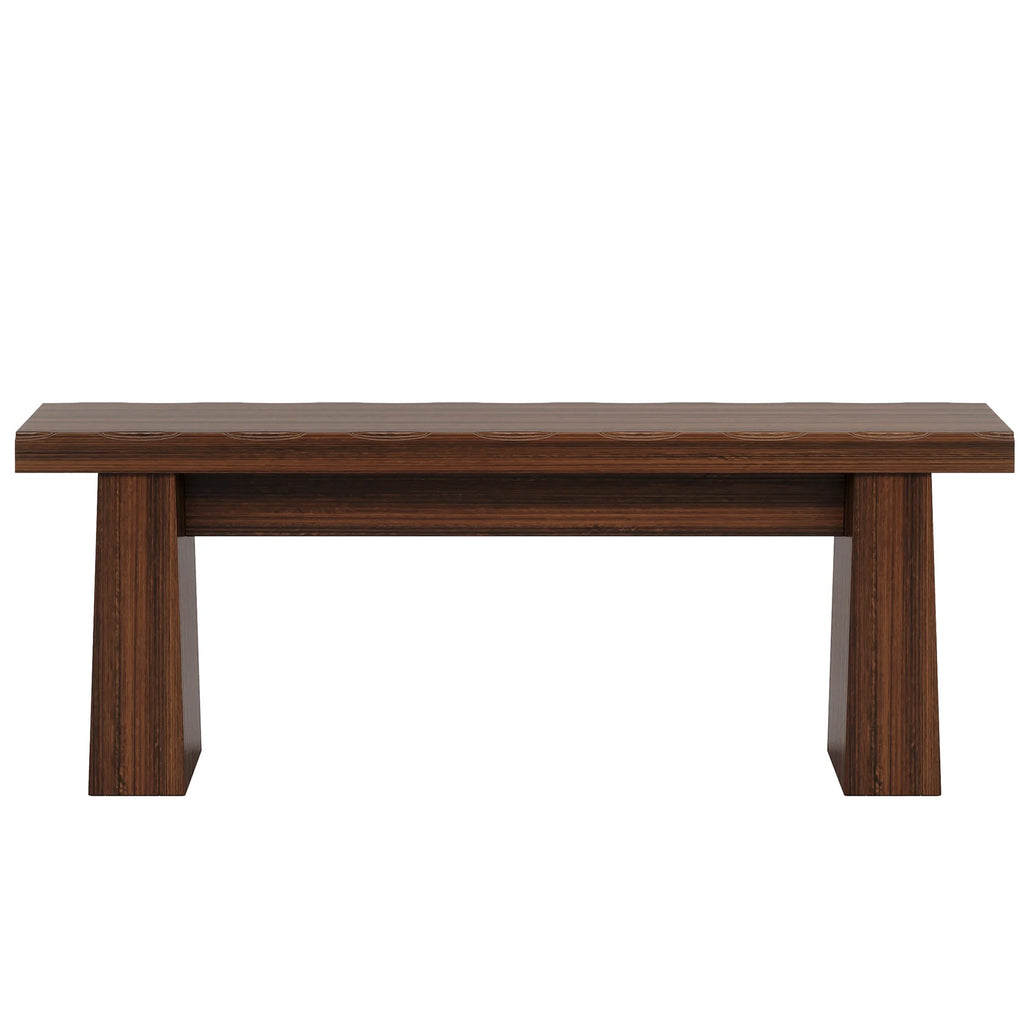 Fnova 48 Wooden Two - Person Backless Entryway Bench with Under - Bench Storage for Outdoor Garden. Living Room. Bedroom. Dining Room. Hallway