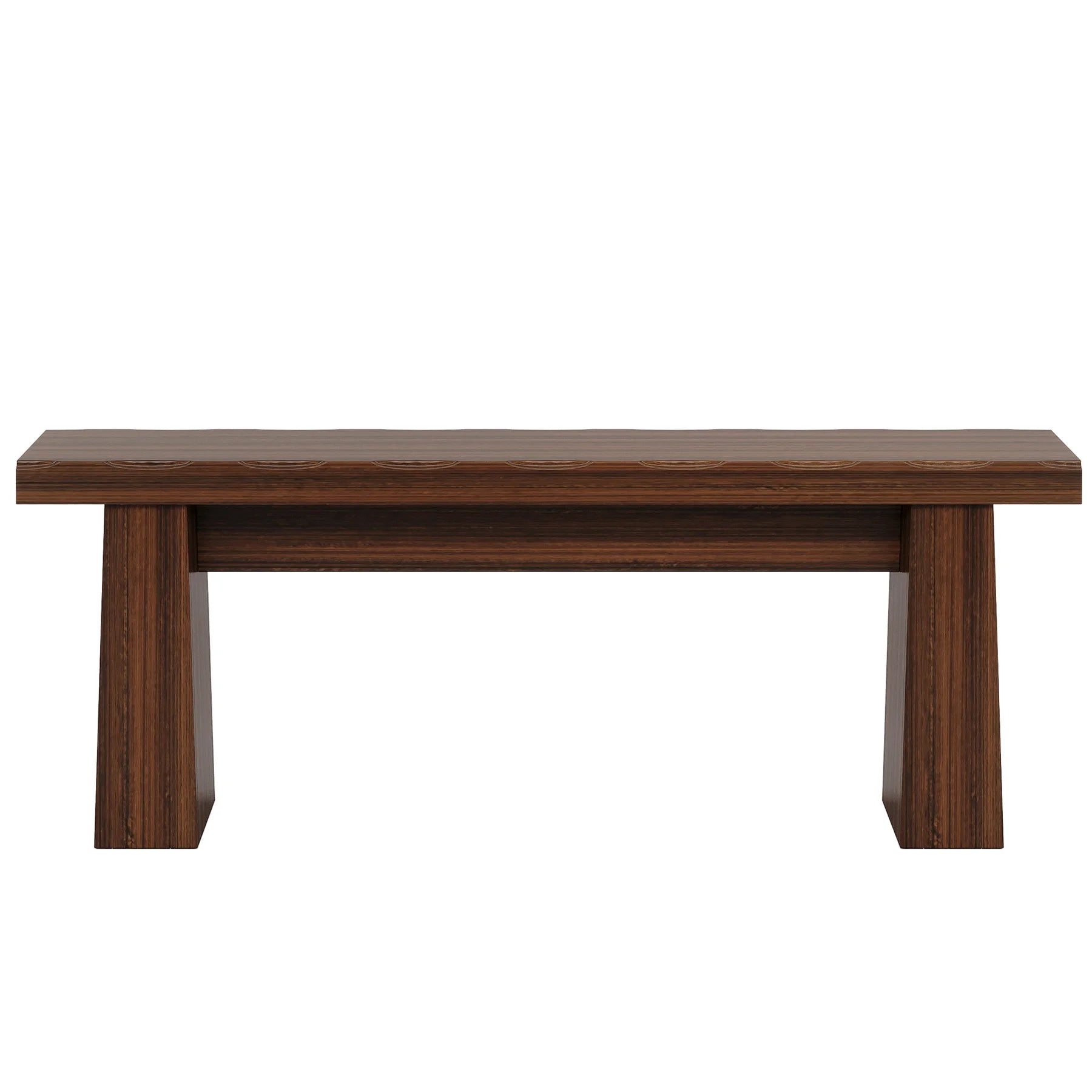Fnova 48 Wooden Two - Person Backless Entryway Bench with Under - Bench Storage for Outdoor Garden. Living Room. Bedroom. Dining Room. Hallway