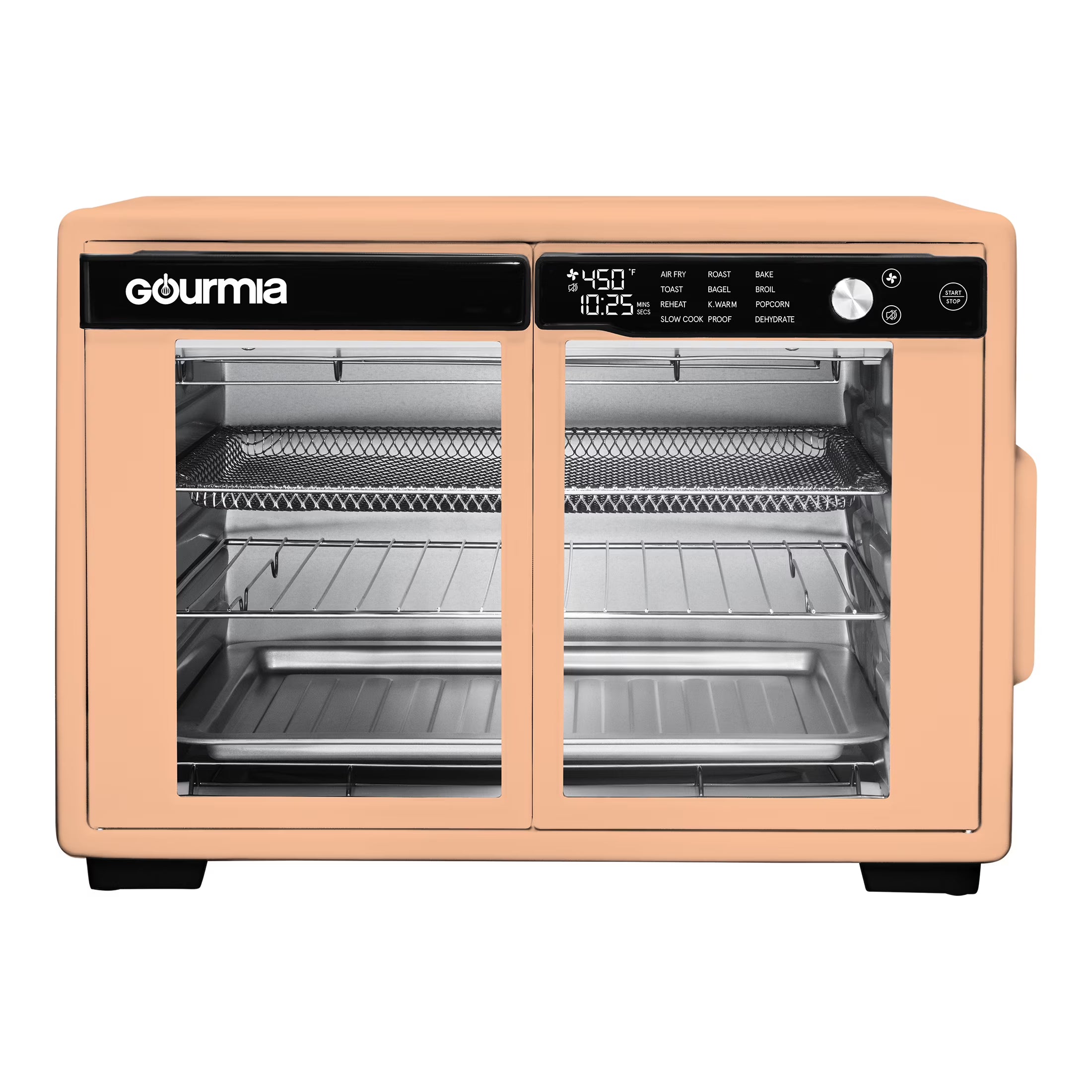 Gourmia 1700W 9-Slice Digital Toaster Oven Air Fryer. 12 Cooking Preset. 35L. Stainless Steel