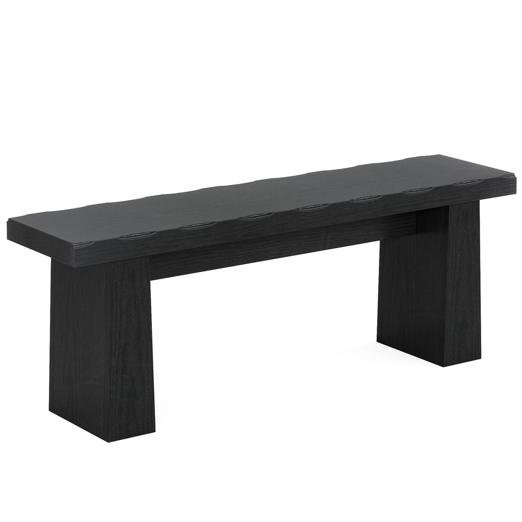 Fnova 48 Wooden Two - Person Backless Entryway Bench with Under - Bench Storage for Outdoor Garden. Living Room. Bedroom. Dining Room. Hallway