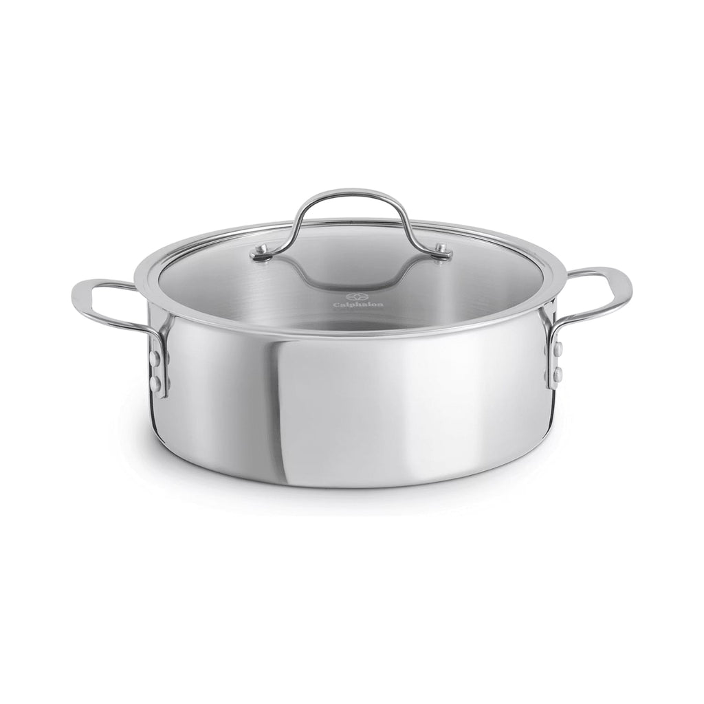 Calphalon Tri-Ply Stainless Steel Dutch Oven with Cover. 5 QT