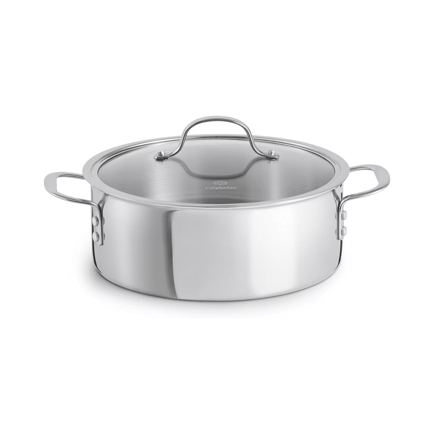 Calphalon Tri-Ply Stainless Steel Dutch Oven with Cover. 5 QT