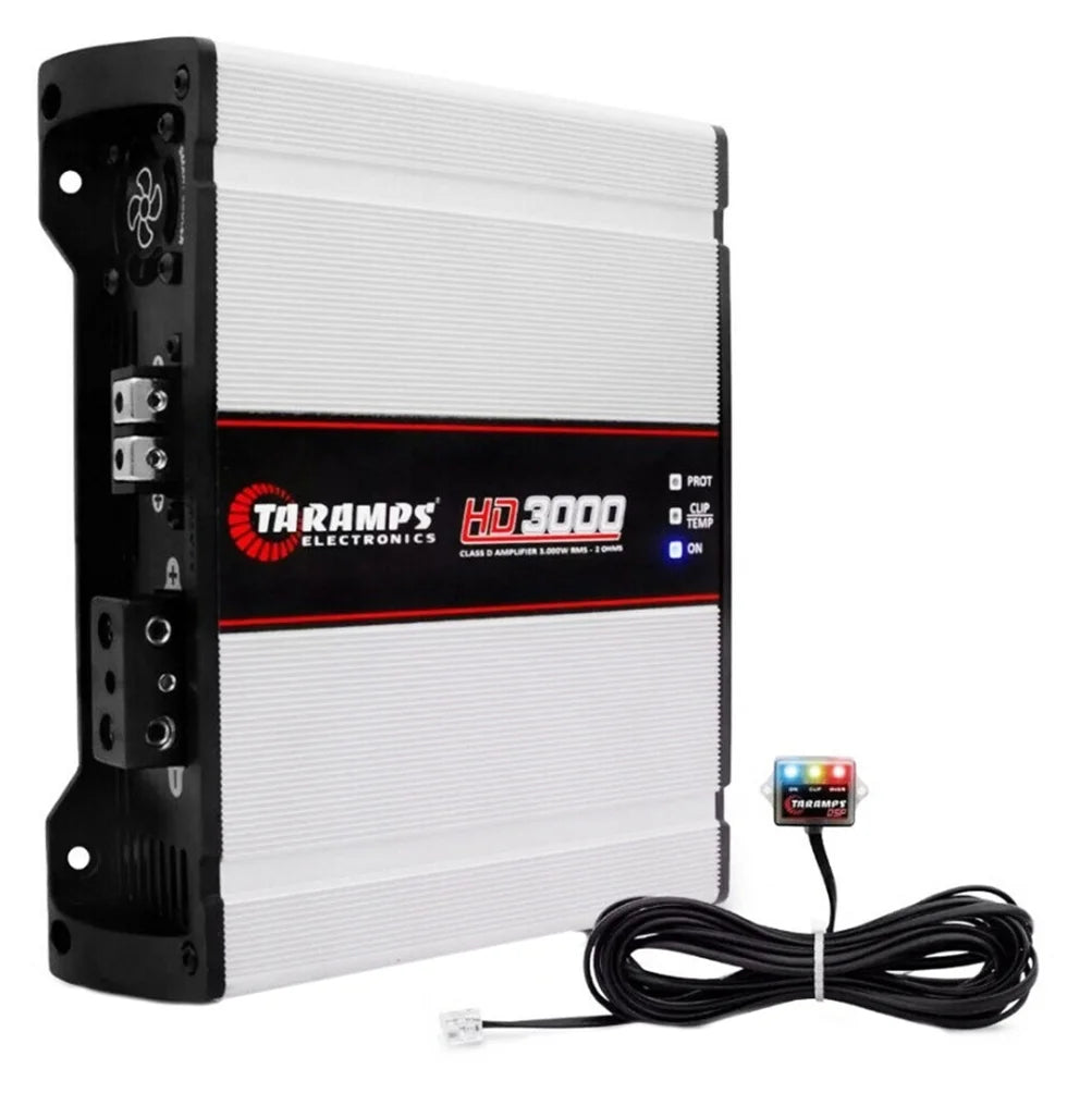 Taramps Class D HD 3000 Watt RMS 1 Ohms Automotive Sound Systems Mono Amplifier