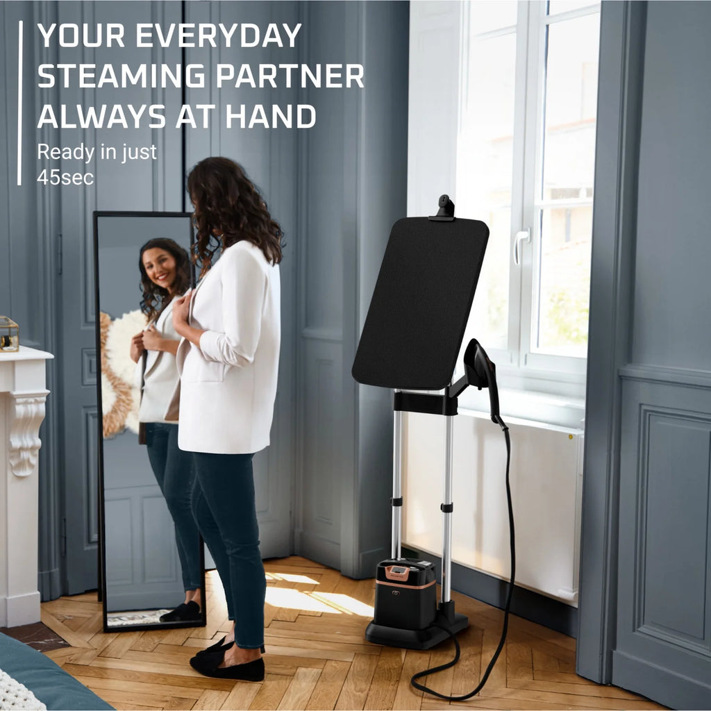 Rowenta IXEO Full Size Steamer for Clothes with Ironing Board. Garment Steamer. 65 Inch. 1500 Watts. Portable. QR1410