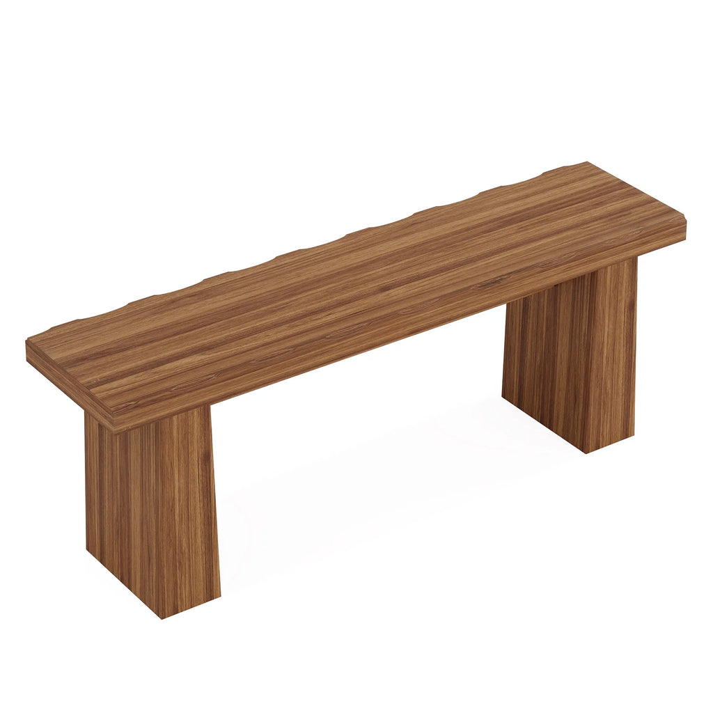 Fnova 48 Wooden Two - Person Backless Entryway Bench with Under - Bench Storage for Outdoor Garden. Living Room. Bedroom. Dining Room. Hallway