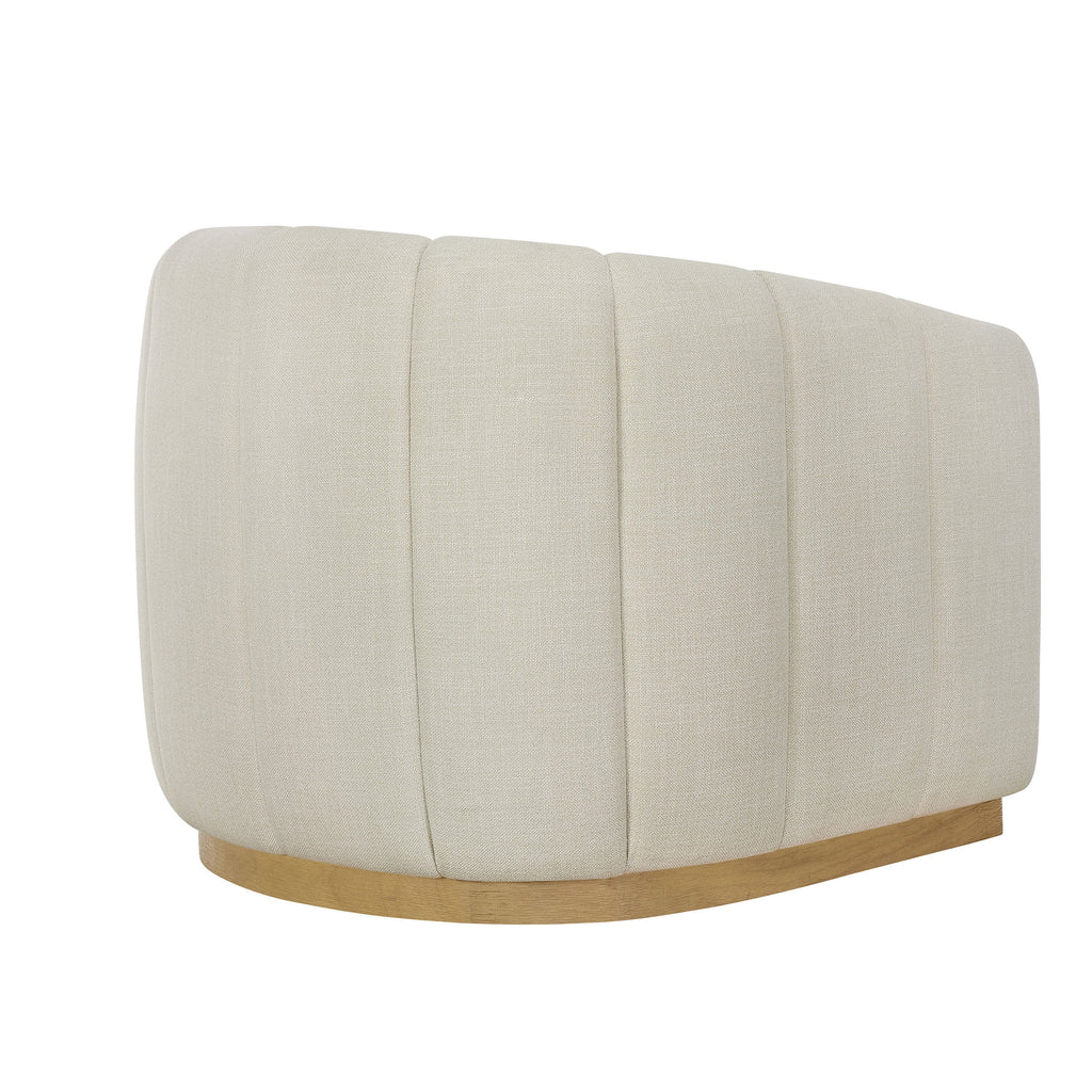Better Homes & Gardens Lillian Accent Swivel Chair. Cream Linen