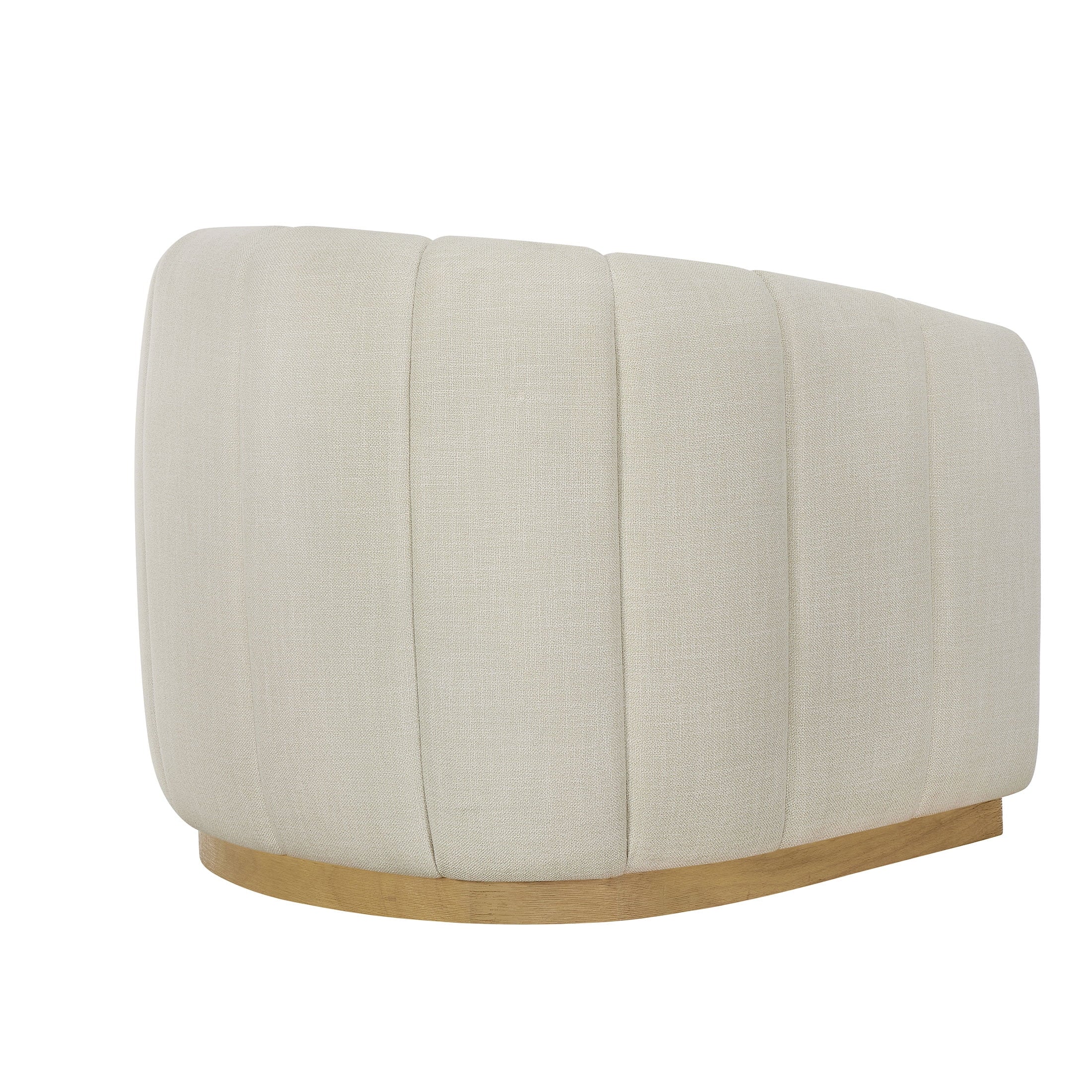 Better Homes & Gardens Lillian Accent Swivel Chair. Cream Linen