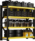 3000LBS Heavy-Duty Garage Shelving. 31.5 W Metal Shelves. 4-Tier Adjustable Garage Shelving Units. Storage Racks for Warehouse. Workshop