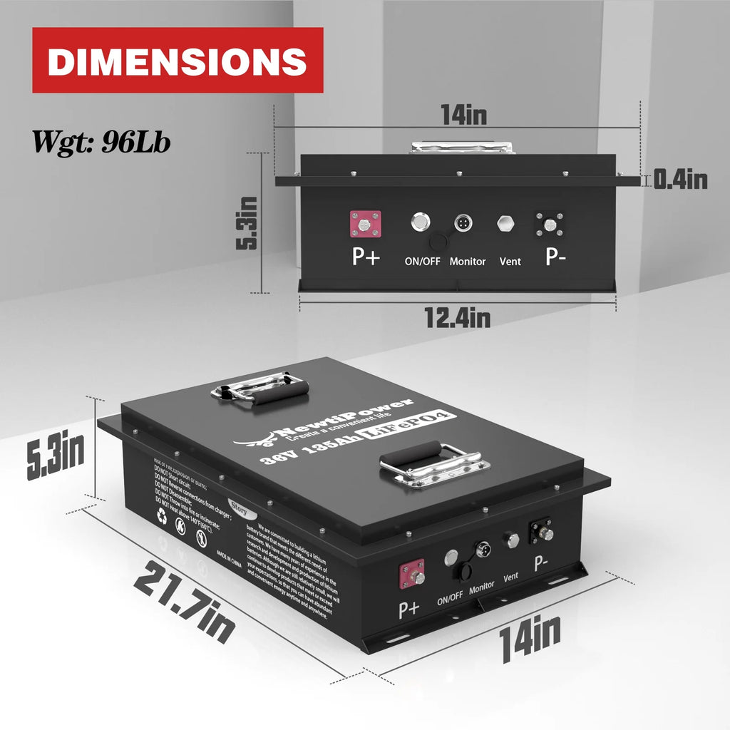 48V 100Ah LiFePO4 Lithium Battery.200A BMS.10000+ Deep Cycle Lithium Iron Phosphate Battery Great for Golf Cart. RV. Marine and Off Grid Applications