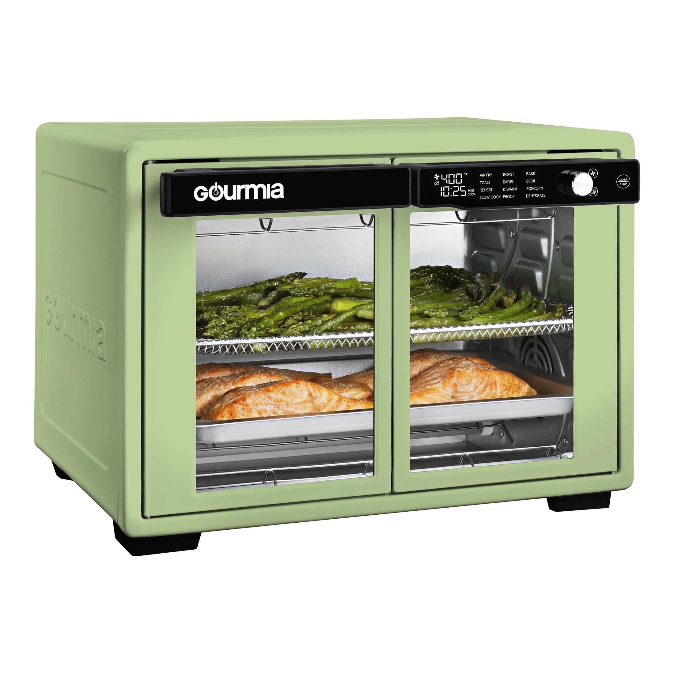 Gourmia 1700W 9-Slice Digital Toaster Oven Air Fryer. 12 Cooking Preset. 35L. Stainless Steel