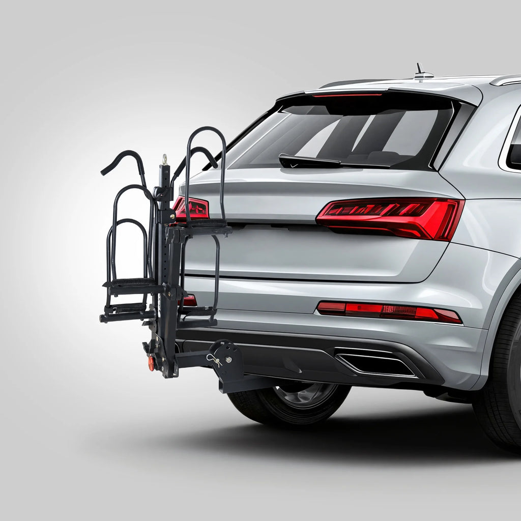 Young Electric Ebike Rack. 200lb Capacity. Alloy Steel Hitch Mount. Fits 5-Inch Fat Tire Bikes. 2-Inch Receiver