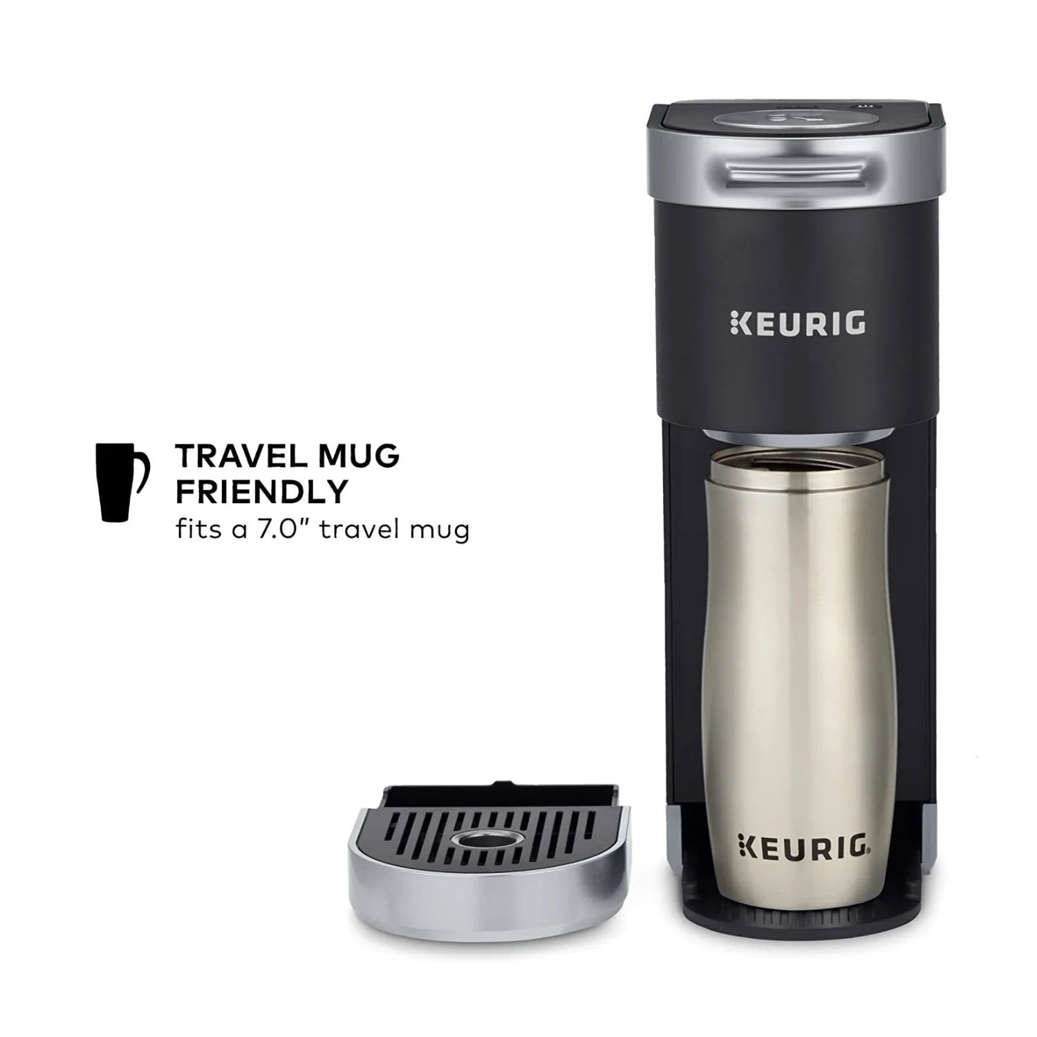 Keurig K-Mini Plus Single Serve Coffee Maker with K-Cup Pod (Black)