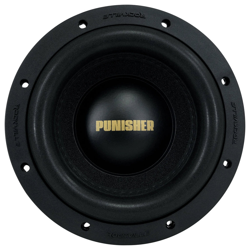 2 Rockville Punisher 8D1 8 3000w Peak/750w RMS Competition Car Audio Subwoofers