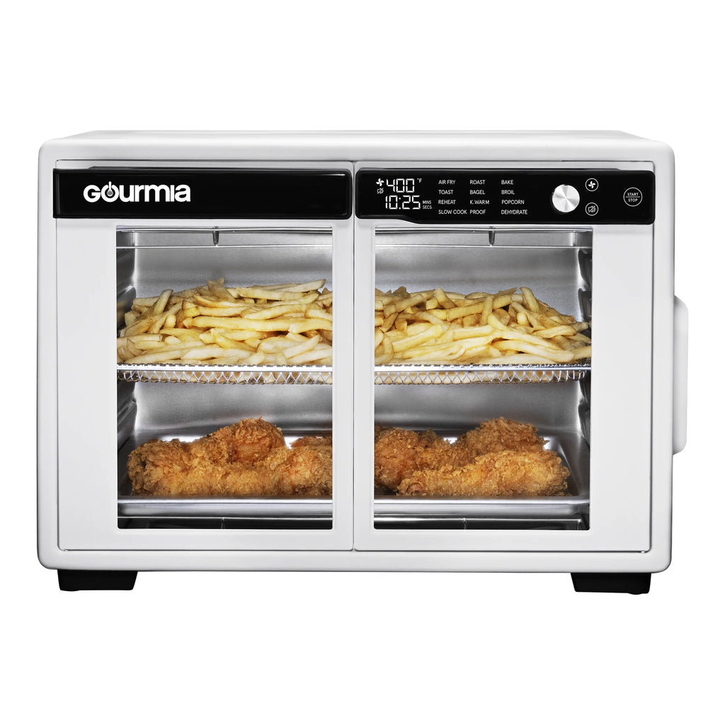 Gourmia 1700W 9-Slice Digital Toaster Oven Air Fryer. 12 Cooking Preset. 35L. Stainless Steel