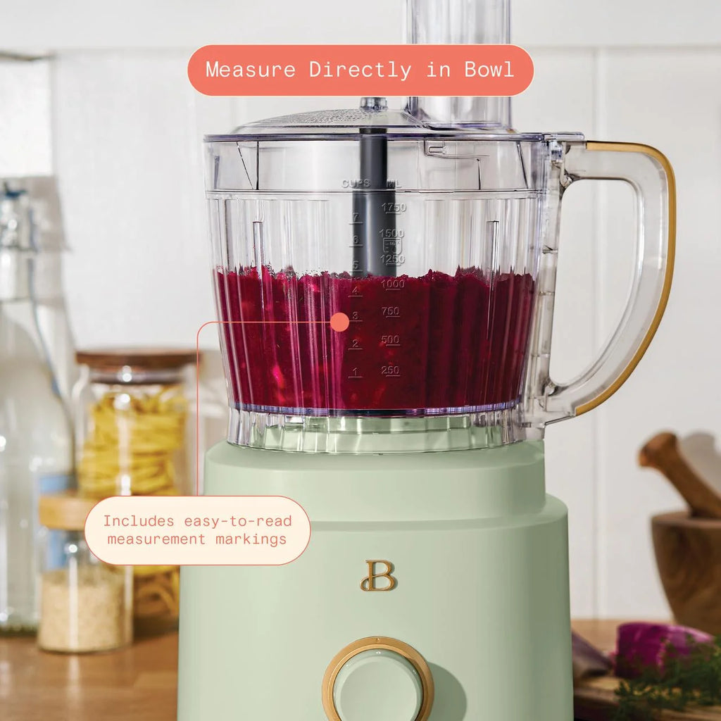 Beautiful 10-Cup Food Processor with Accessories. White Icing by Drew Barrymore