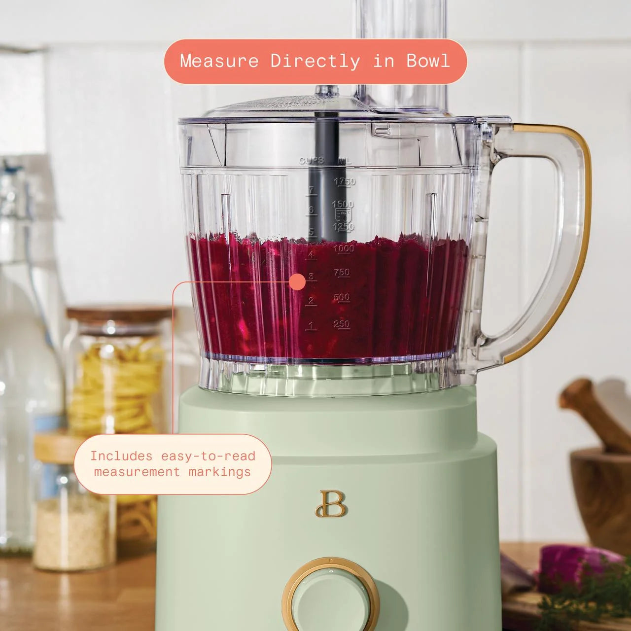 Beautiful 10-Cup Food Processor with Accessories. White Icing by Drew Barrymore